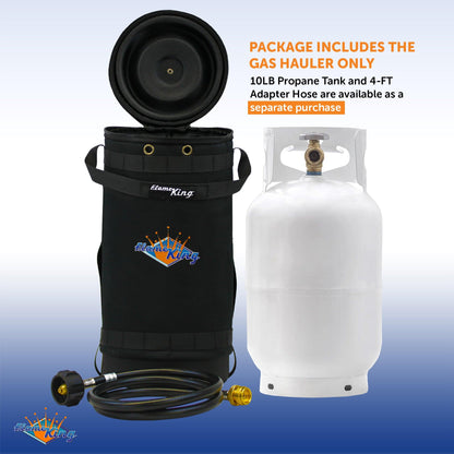 Flame King Propane Gas Hauler for 10lb Propane Tank Insulated Protective Carry Case