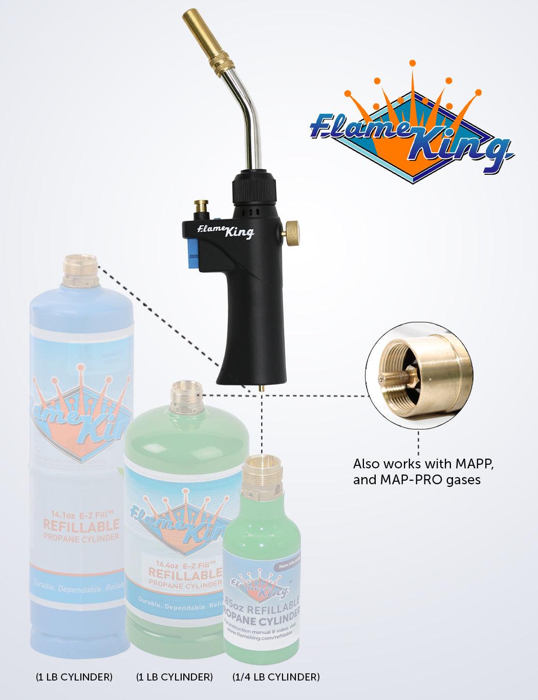 Flame King Propane Torch Webbed Flame Soldering