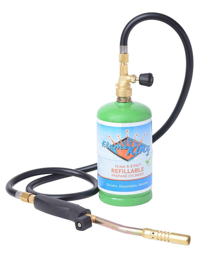 Flame King Propane Torch with 3 Interchangeable Tips