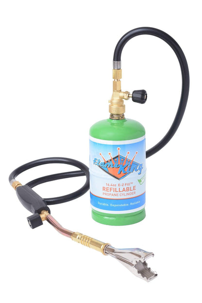 Flame King Propane Torch with 3 Interchangeable Tips