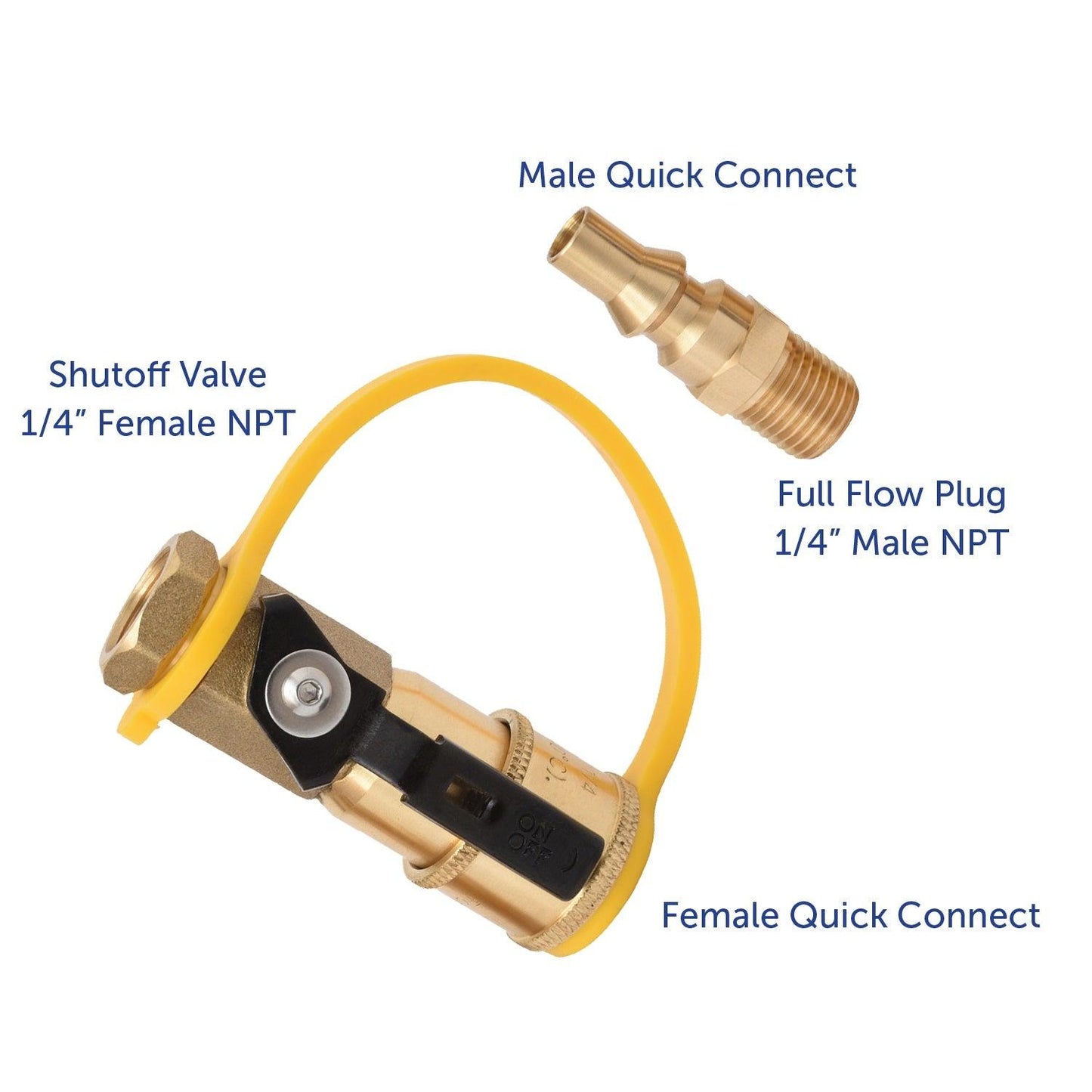 Flame King RV Grill Quick Connect Adapter