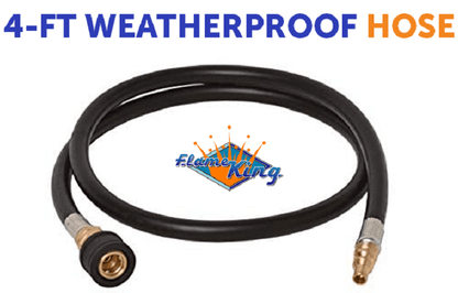 Flame King RV, Van, Trailer, Dual Quick Connect Hose, LP Gas Only, 48 inch, 1/4 inch