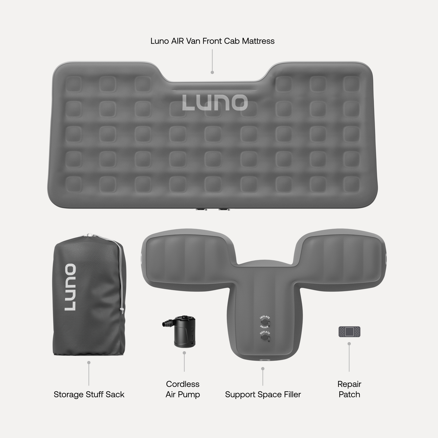 Luno AIR Van Front Cab Mattress