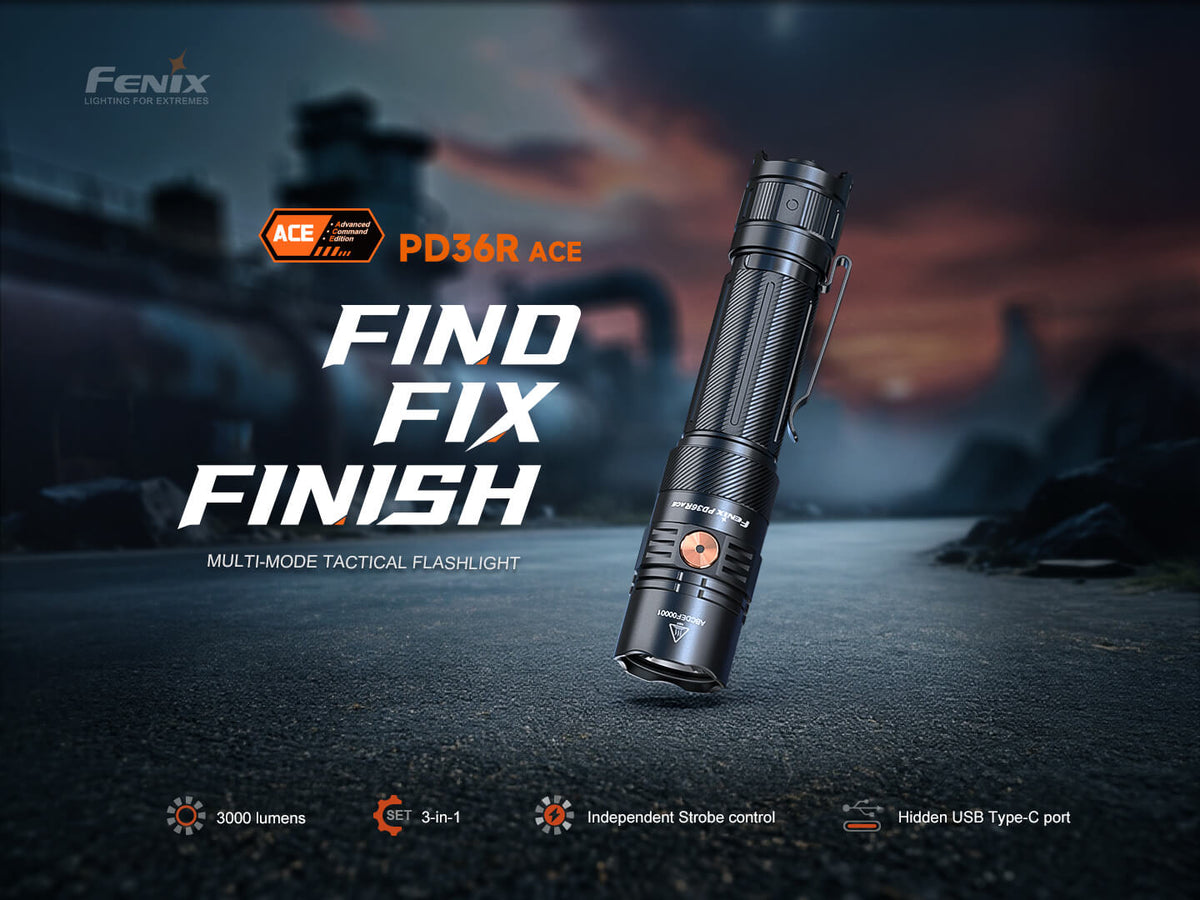Fenix PD36R ACE Customizable Multi-Mode Flashlight