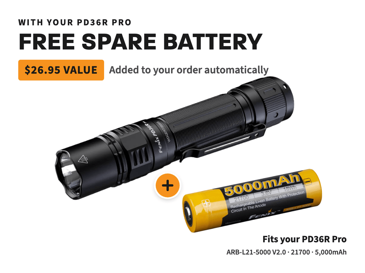 Fenix PD36R Pro 2800 Lumen Flashlight