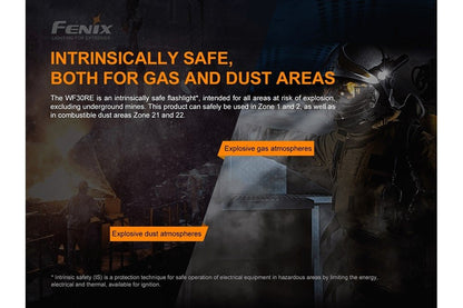 Fenix WF30RE Intrinsically Safe Flashlight - discontinued