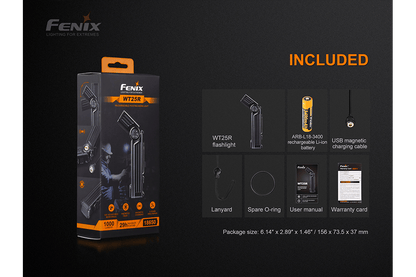 Fenix WT25R Adjustable Head LED Flashlight - 1000 Lumens