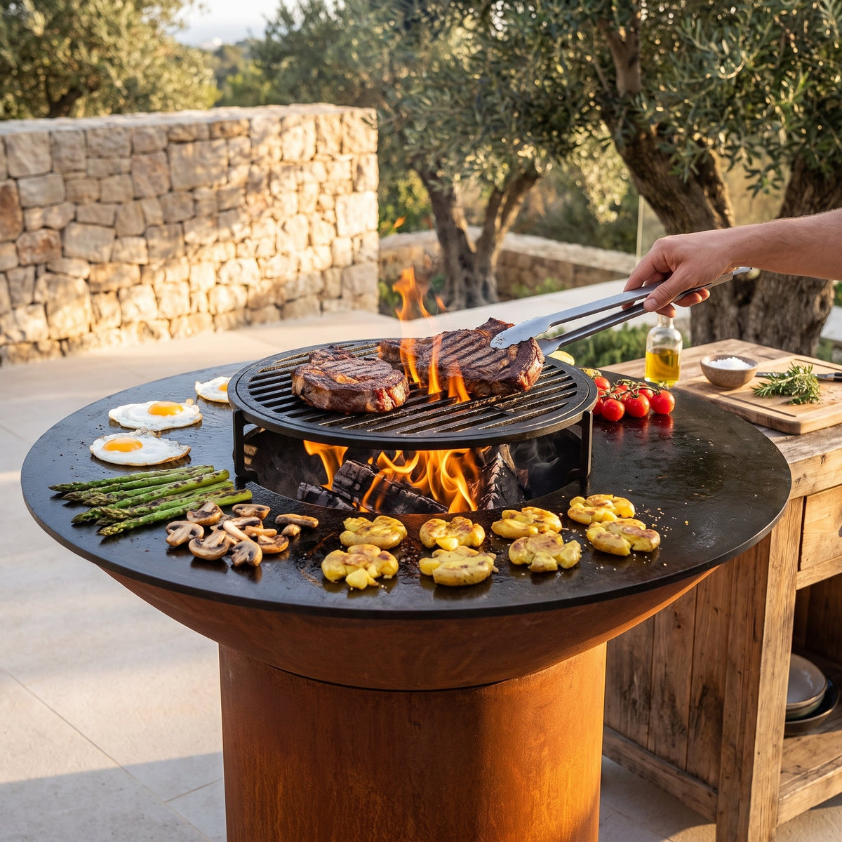 Arteflame Classic 40" Grill — Tall Round Base