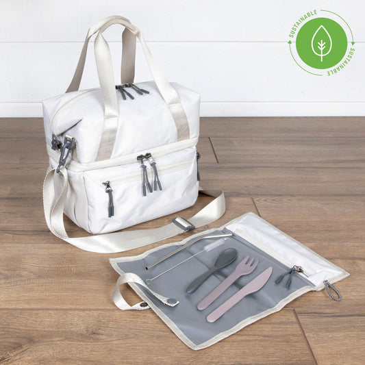 Tarana Recycled Lunch Bag Cooler with Utensils