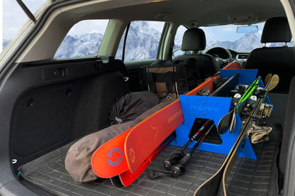 TRAPSKI QUAD Mobile All Mountain Ski and Standard Stance Snowboard Rack