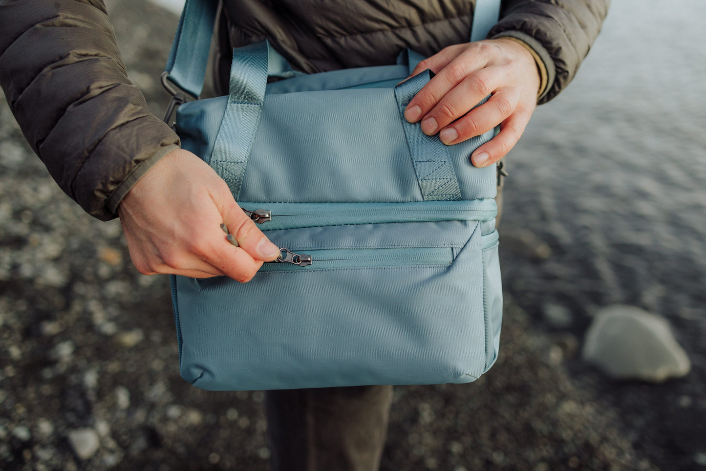 Tarana Recycled Lunch Bag Cooler with Utensils