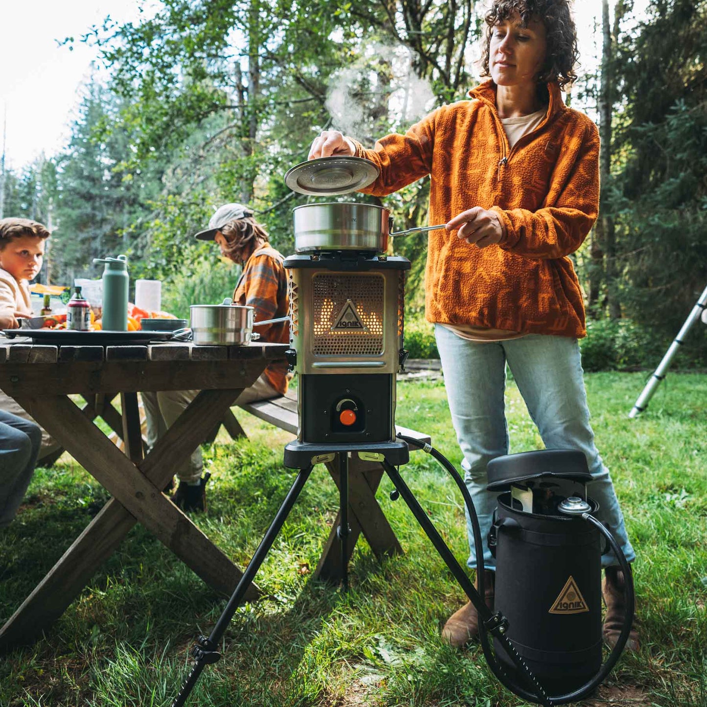 Ignik Skullet Deluxe - Heater Stove Cook Set