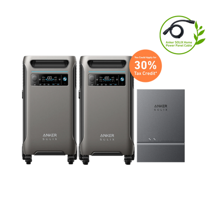 Anker SOLIX Dual F3800 (12kW | 7.68kWh) + Smart Home Power Kit