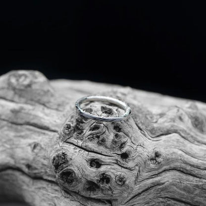 Twilight Damascus Steel Wedding Ring Band