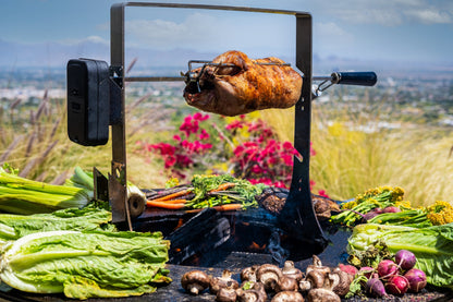 Barbecue Grill Rotisserie for your Arteflame Grill With Cordless Motor