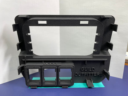 No Cut Base Switch Panel for 3 Short Switches (Tacoma Access Cab)