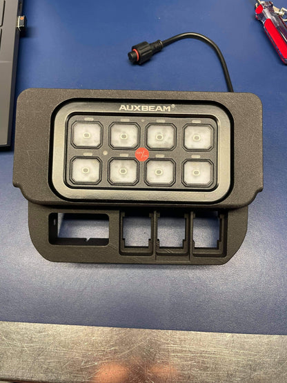 No Cut Base Switch Panel for 3 Short Switches (Tacoma Double Cab)