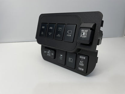 Base Switch Panel for 4 Short Switches (Tacoma Double Cab)