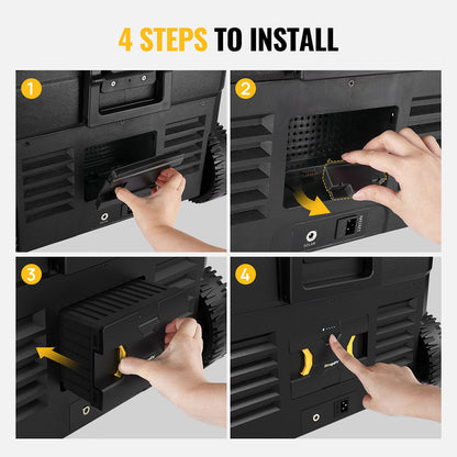 BougeRV Detachable Battery of Dual-Zone Portable Fridge