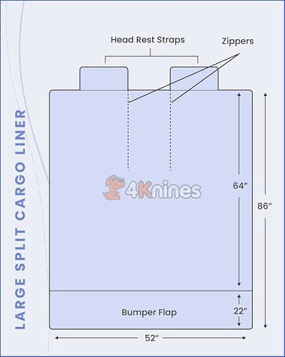 4Knines SUV Cargo Liner for Fold Down Seats