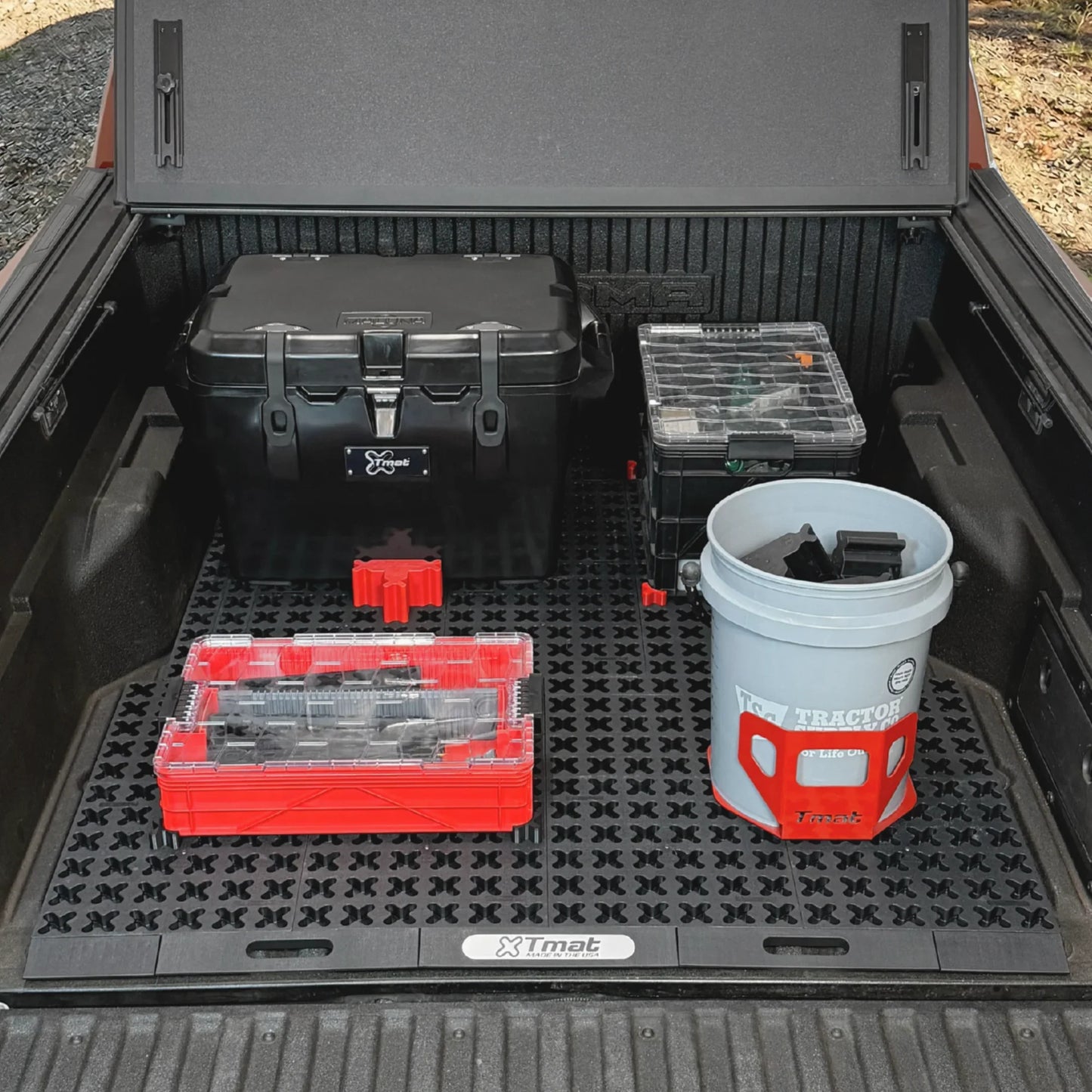 Tmat Midsize Truck Bed Organizer Slide Out Mat | Universal Fit for 5' Beds (Tacoma, Ranger, Colorado & More)