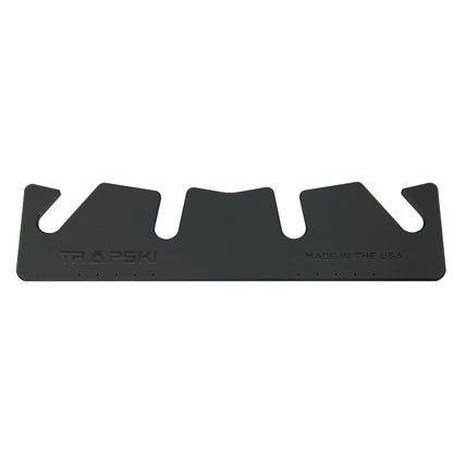 TRAPSKI LowPro 4 L Ski and Snowboard Rack Insert for Rooftop Cargo Box | High Quality Marine Grade HDPE Plastic | Premium Strap Included | 3 Year Warranty | Made in the USA | Veteran Owned Business