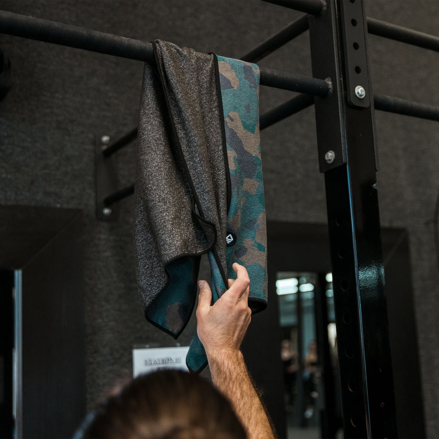 Mini Towel: Camo Green
