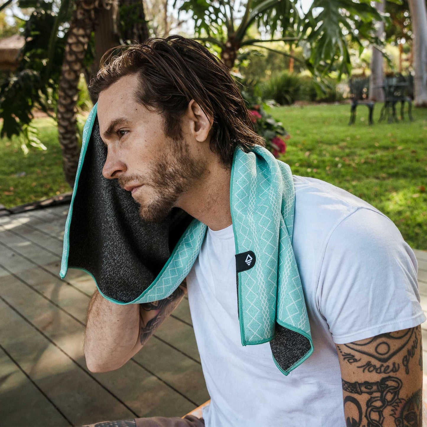 Mini Towel: Tide Agua Blue