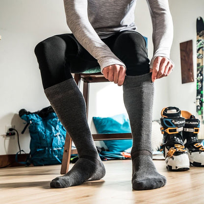 Lightweight Wool Ski Sock - Over the Calf Socks