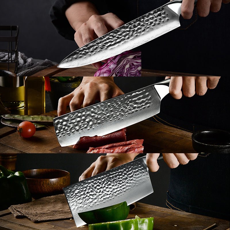 Noir Professional Chef Knife Set with G10 Handle