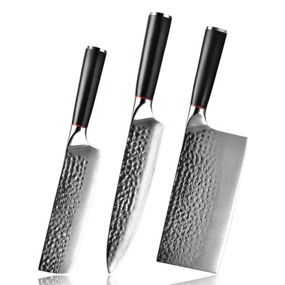 Noir Professional Chef Knife Set with G10 Handle