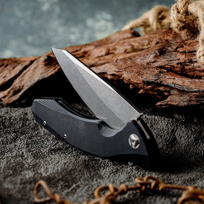 Omen Folding Knife with G10 Handle