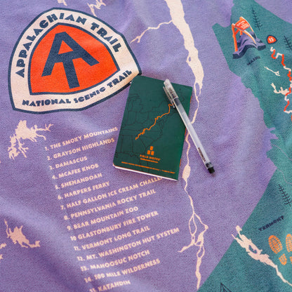 Original Towel: Appalachian Trail Map
