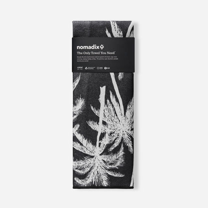 Original Towel: Bunch Palms Black