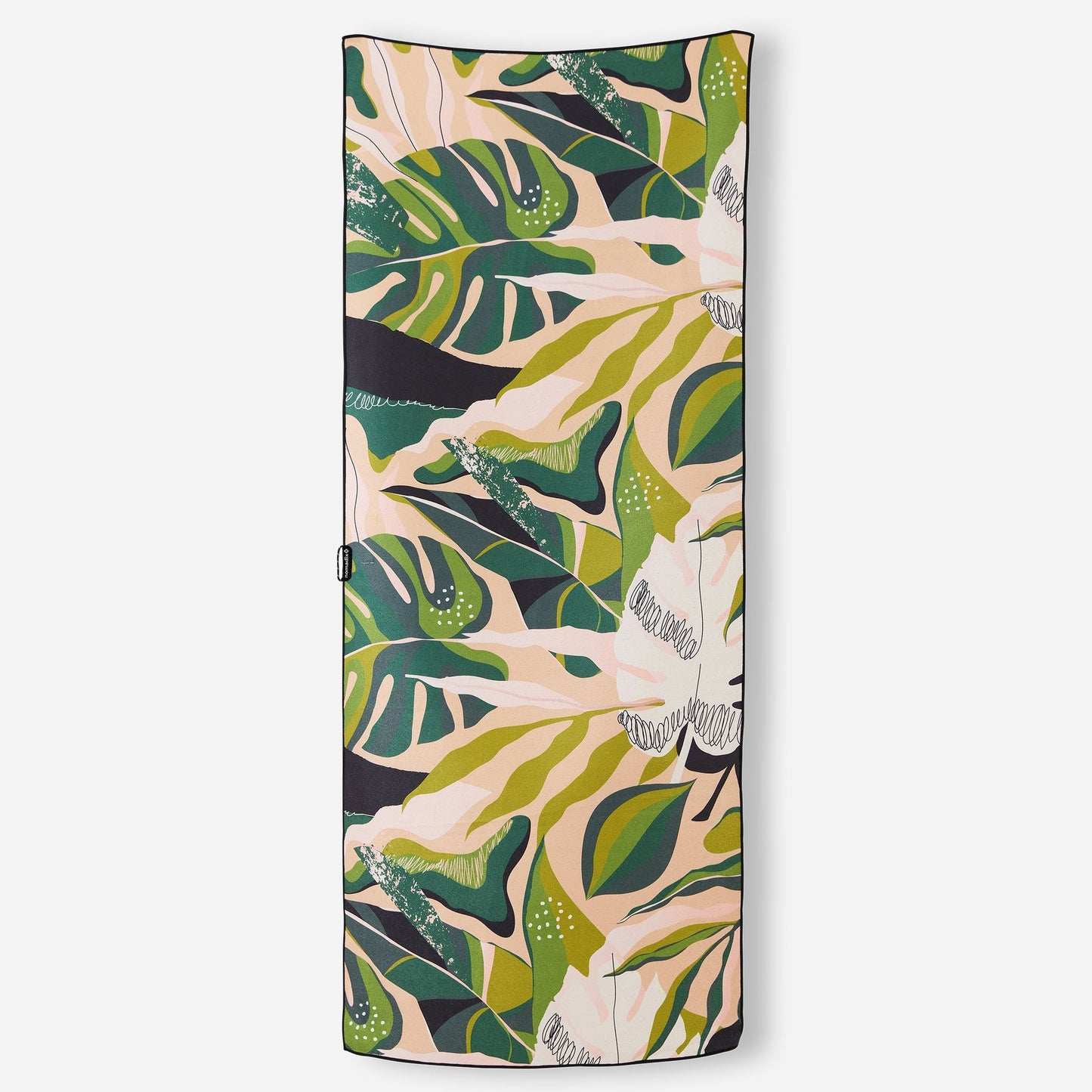 Original Towel: Monstera Green Pink