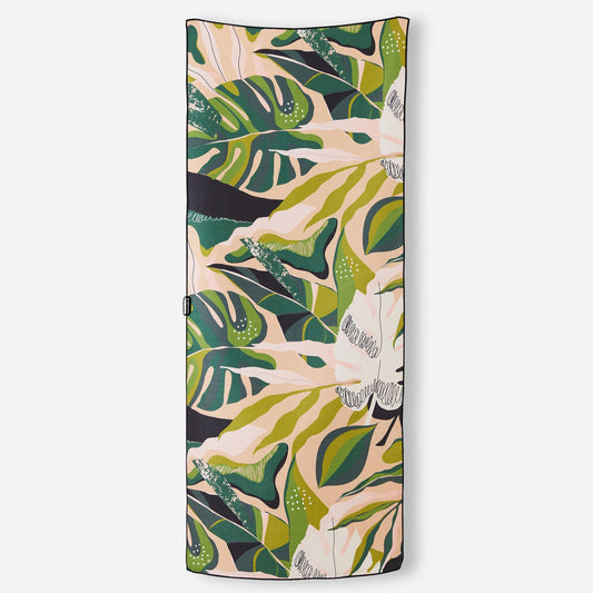 Original Towel: Monstera Green Pink
