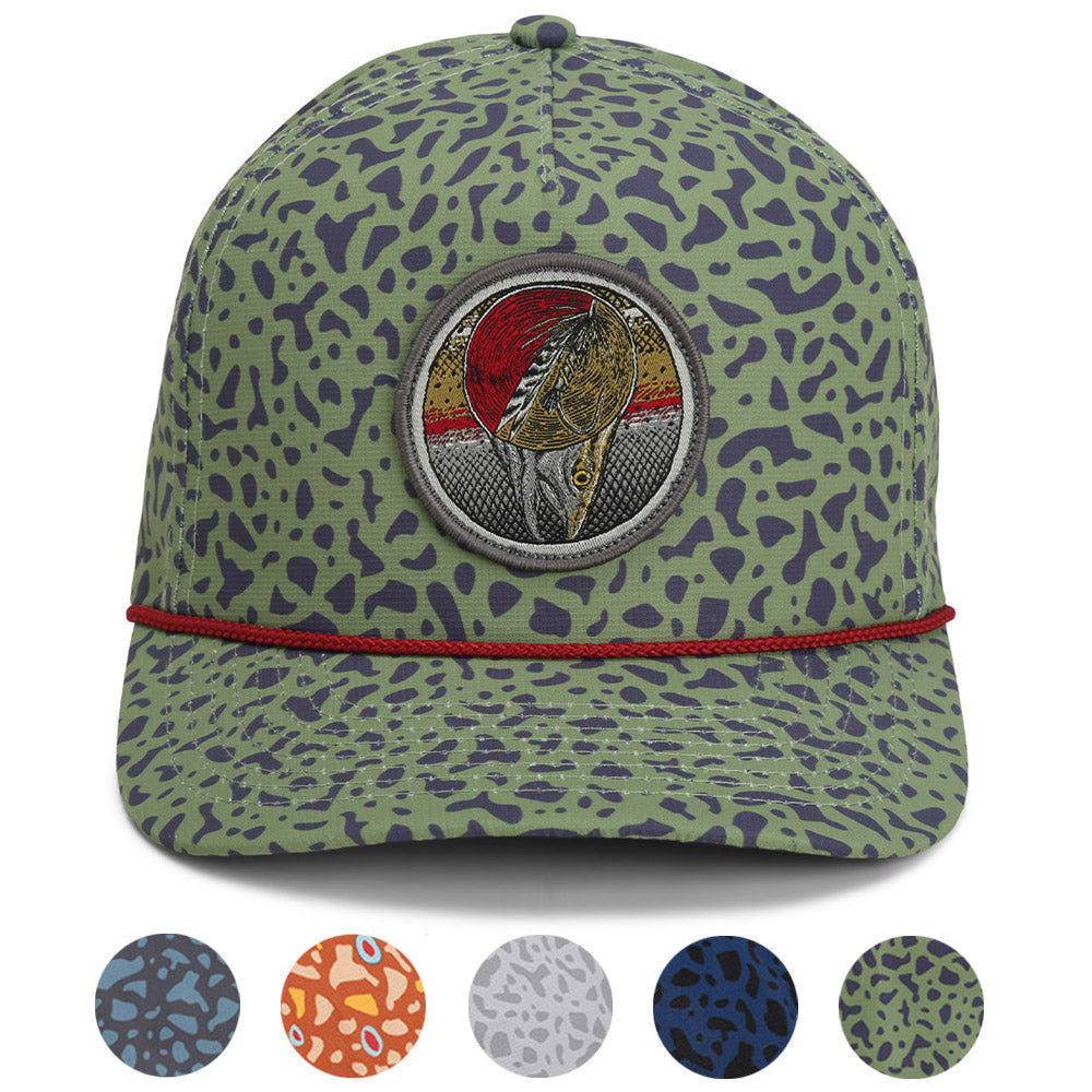 Dead Drift Fly Fishing Patch Trucker Hat Rope Cap