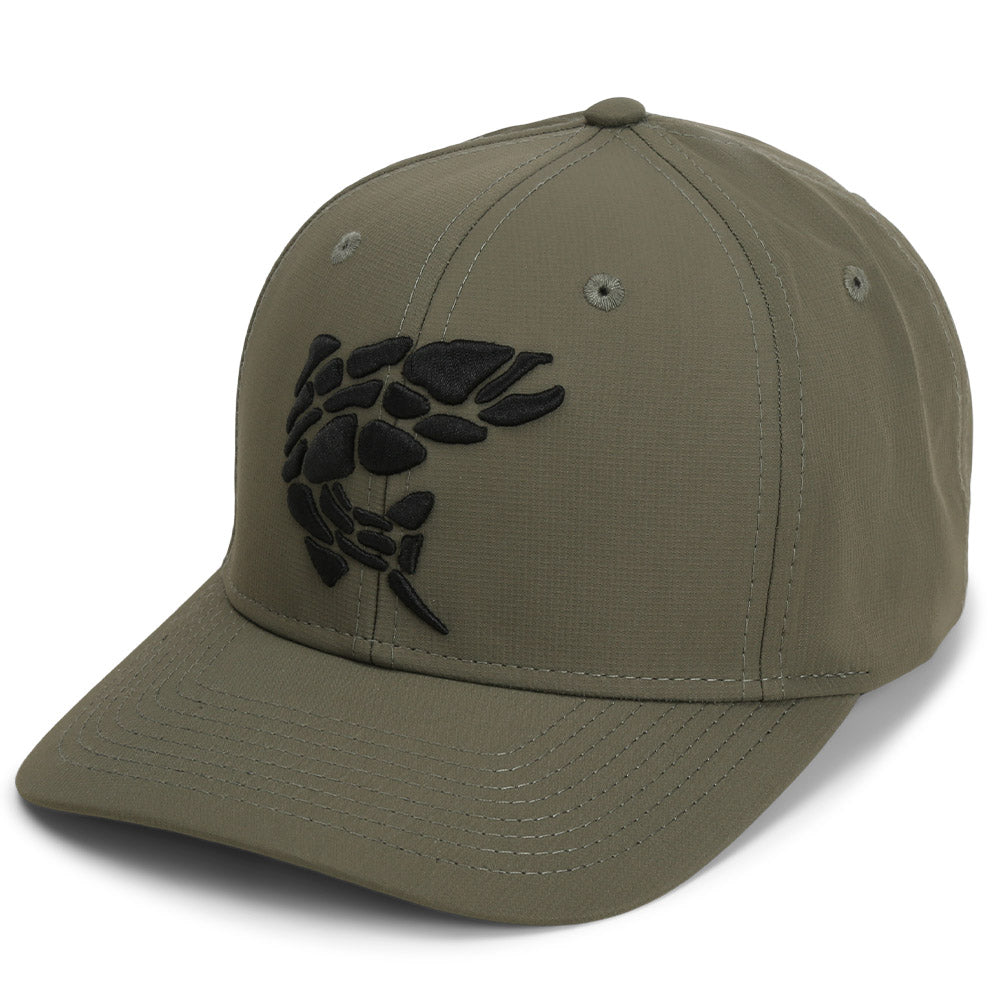 Rock Fish 3-D Puff Embroidery Performance RipStop Fishing Hat