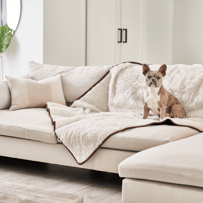 PupProtector™ Summer Short Fur Waterproof Throw Blanket - Polar White