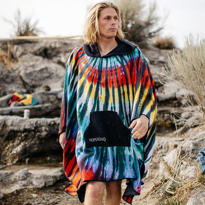 Poncho Towel: Tie-Dye Multi