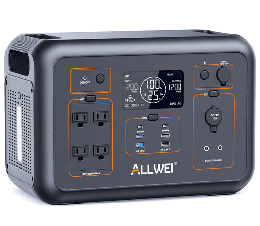 ALLWEI PPS1200 Portable Power Station - 1008Wh | 1200W