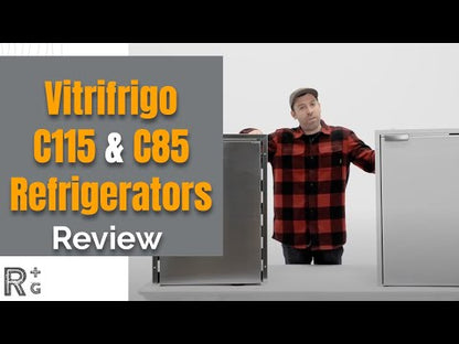 Vitrifrigo C85iX OCX2 Front-Loading Refrigerator w/ Freezer Compartment - Stainless Steel