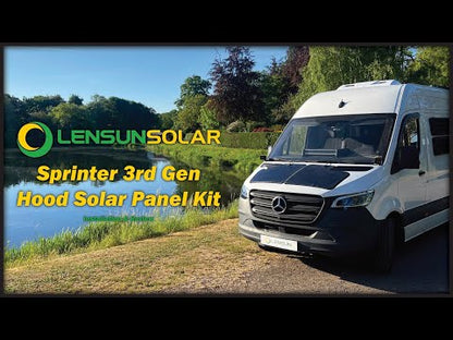 90W Hood Solar Panel for Mercedes Sprinter 3rd Gen (2019-present)