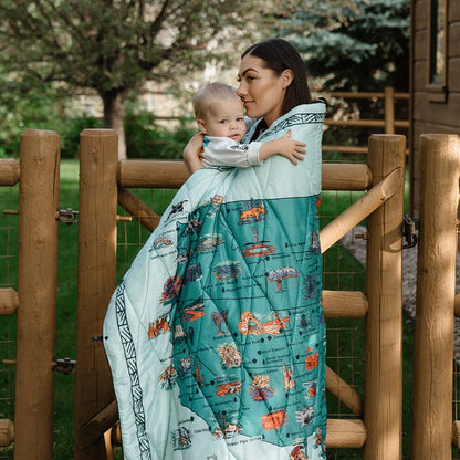 Puffer Blanket: National Parks and Monuments Map