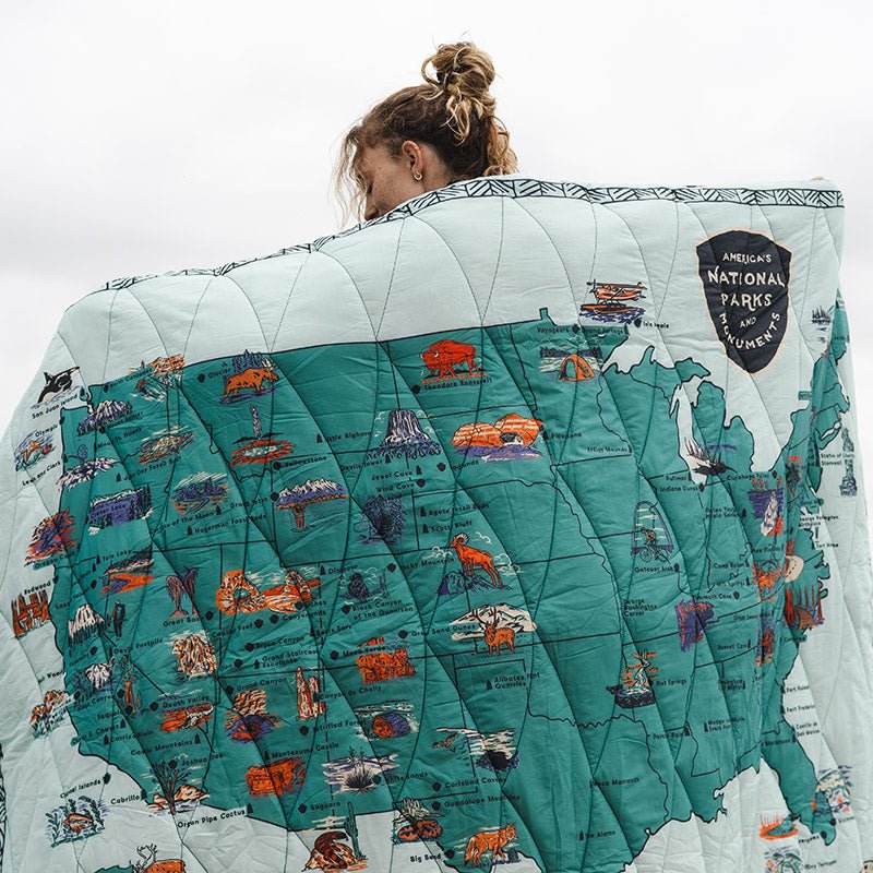Puffer Blanket: National Parks and Monuments Map