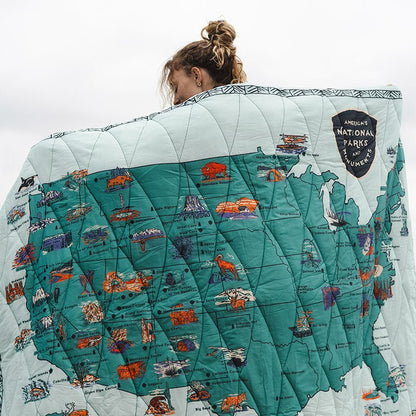 Puffer Blanket: National Parks and Monuments Map