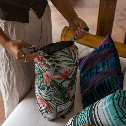 Puffer Blanket: Palms Pink