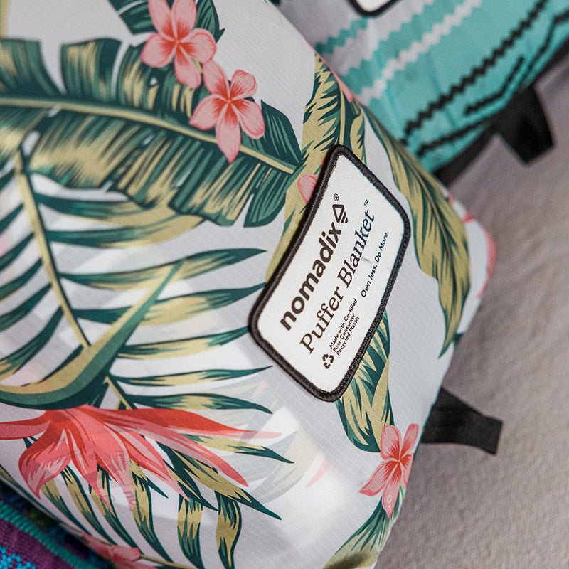 Puffer Blanket: Palms Pink