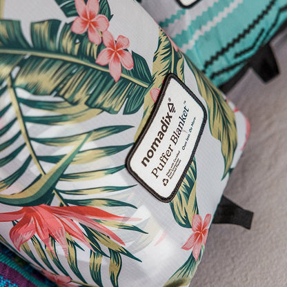 Puffer Blanket: Palms Pink