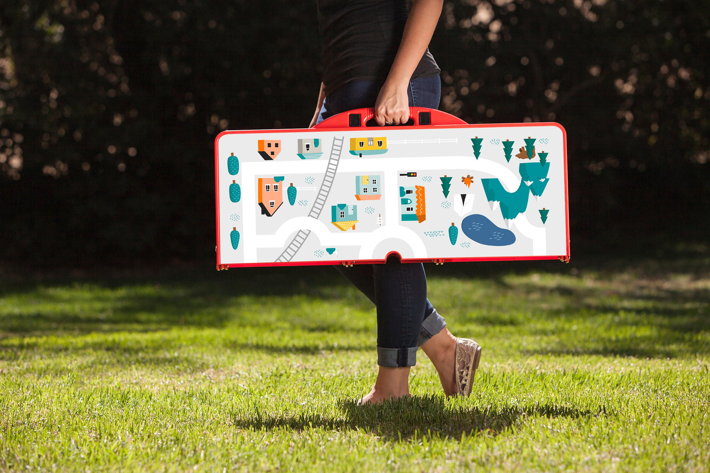 Picnic Table Portable Folding Table with Seats